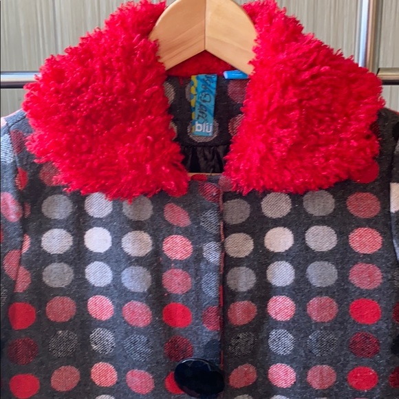 Blu Polka Dot petty coat sz 12 girls - Picture 2 of 11